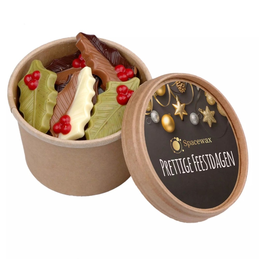 Bio Snoepbeker 350 gram Kerstchocolaatjes