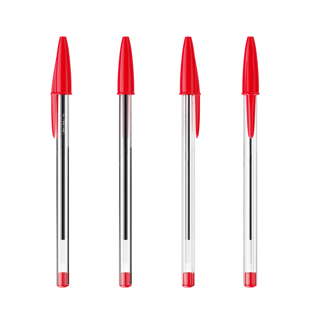 BIC® Cristal® Expression - Rood / Rode inkt