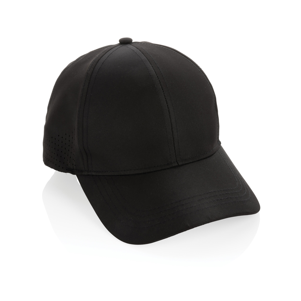 Impact AWARE™ 6 panel rpet sportcap - zwart (± PMS Black)