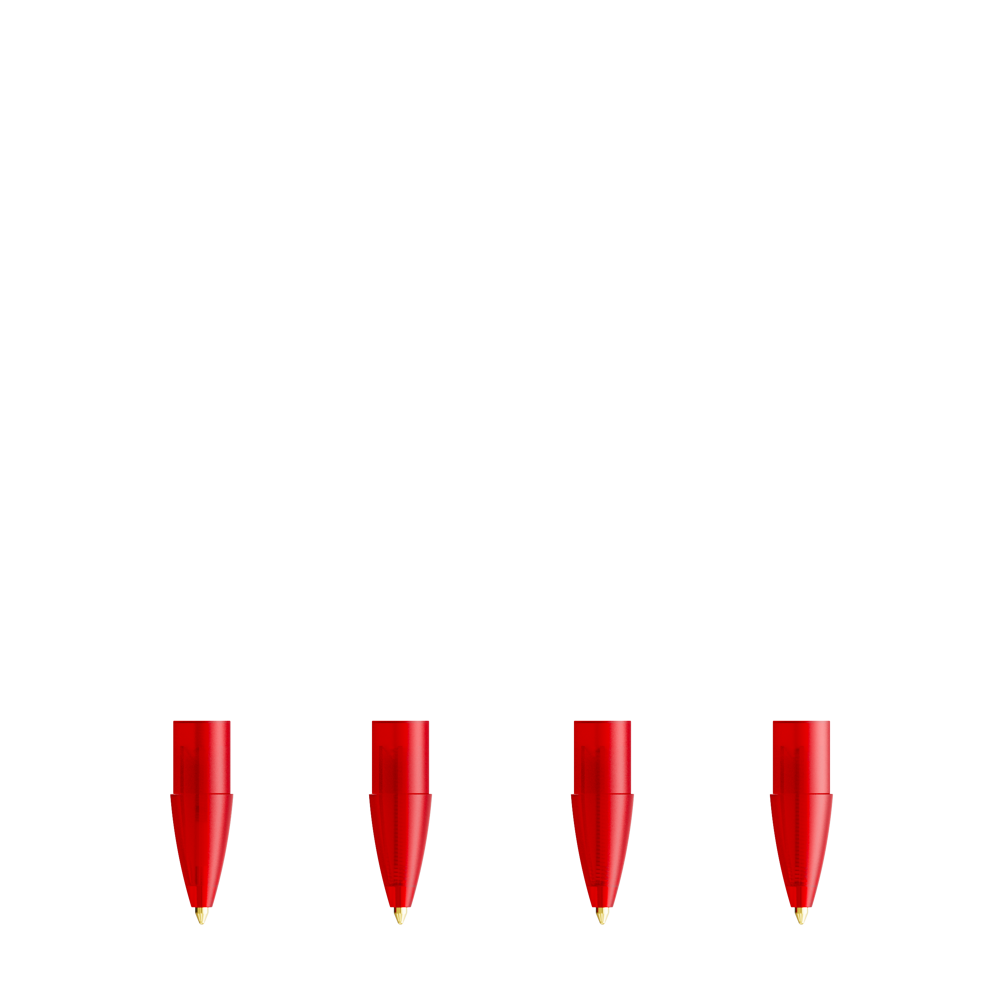 BIC® Wide Body - Frosted Rood Blauwe Inkt