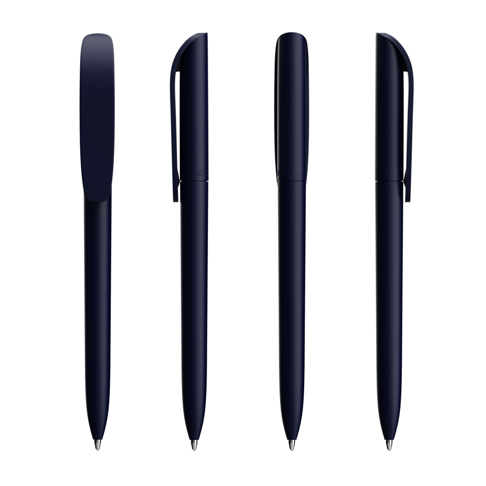 BIC® Super Clip Zacht - Zachte marine Zwarte Inkt